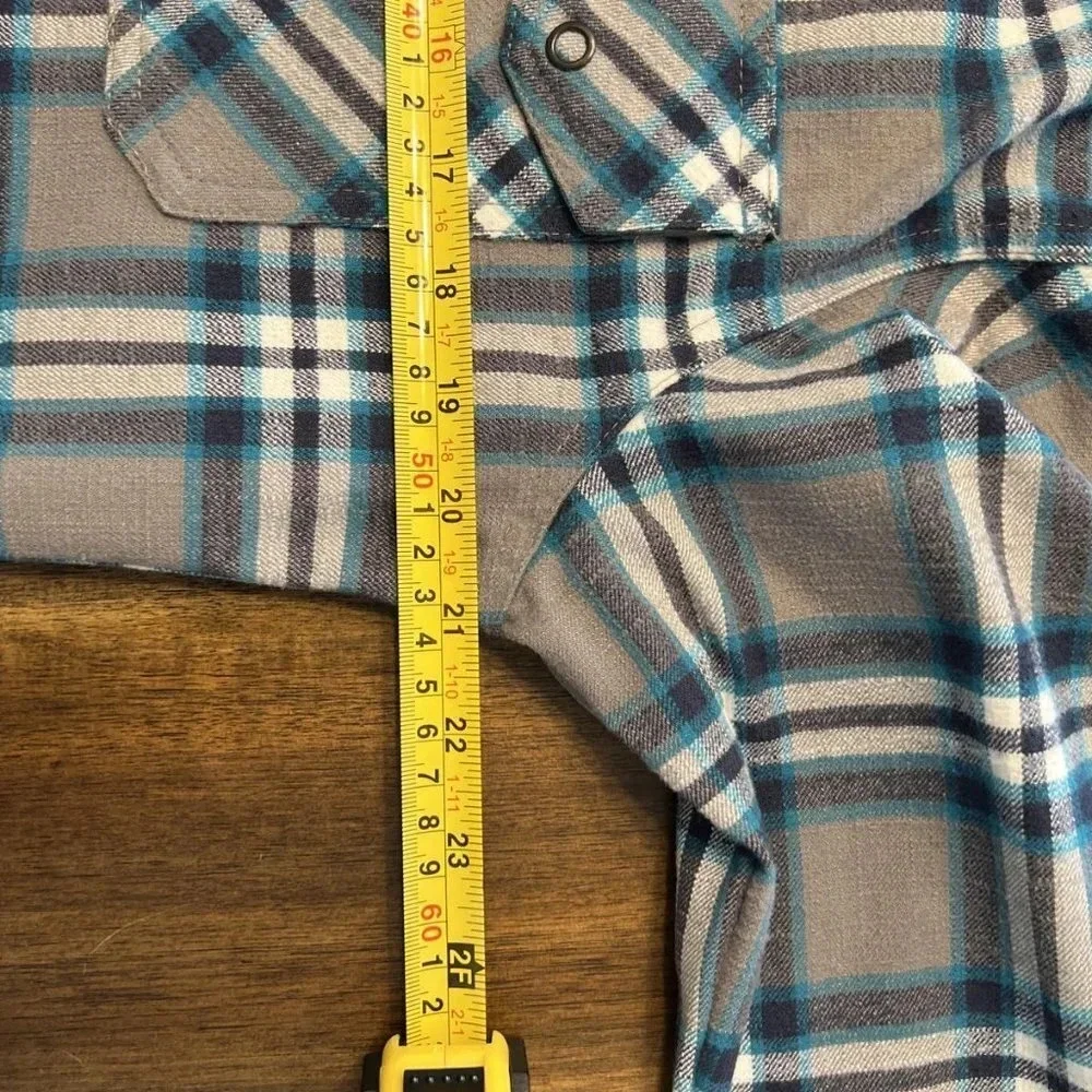 L.L. Bean Plaid Katahdin Performance Wool Blend Flannel Button Down Shirt Small - Picture 7 of 7